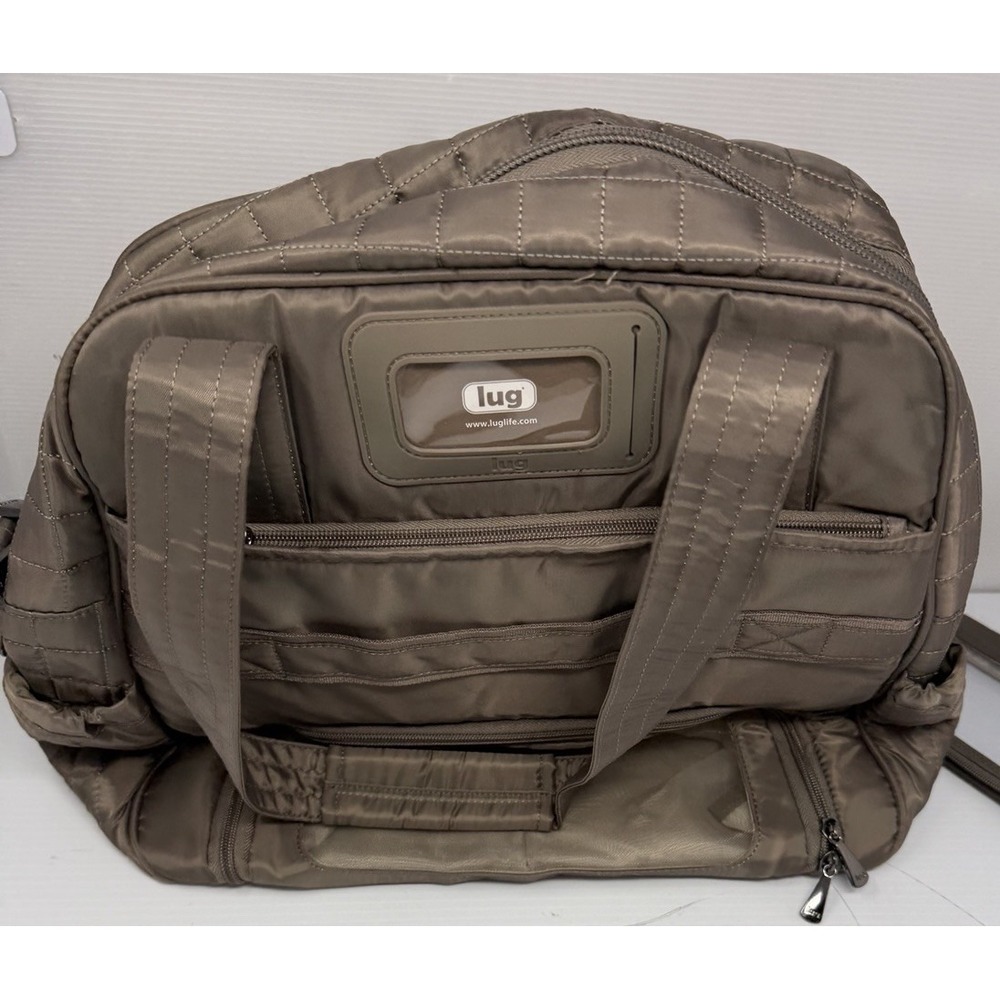 Lug‎ Puddle Jumper Shoulder Bag – Quilted Green Crossbody Diaper